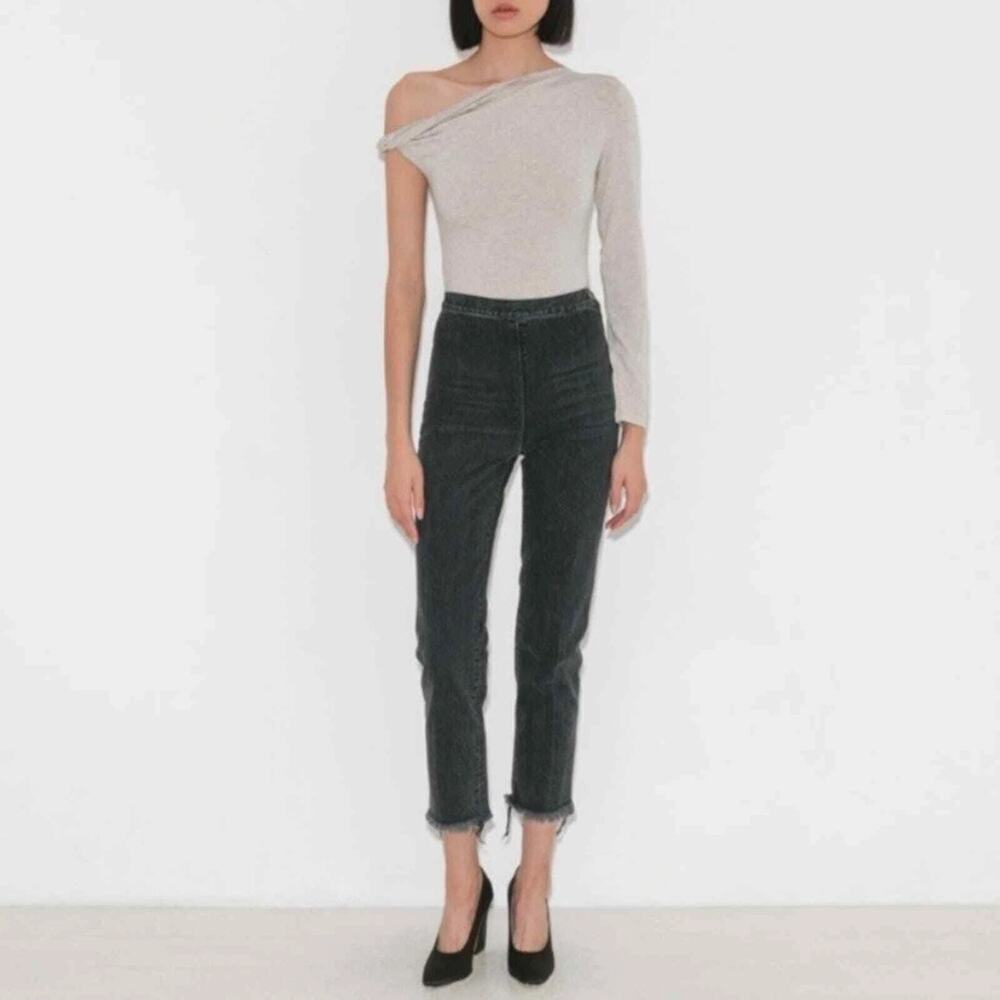 Rachel Comey Fletcher Raw Hem Jeans Washed Black Size 0
